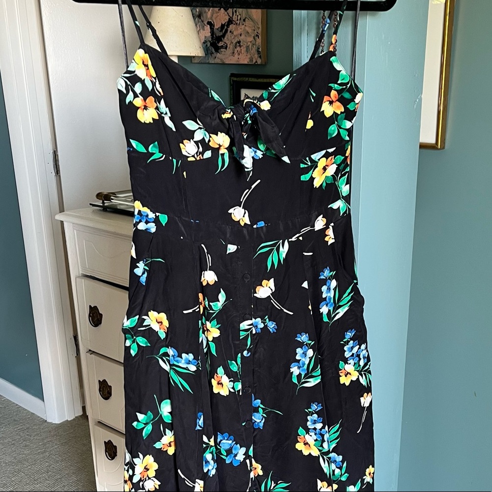 YUMI KIM size small silk spaghetti strap dress with pockets - Picture 8 of 11